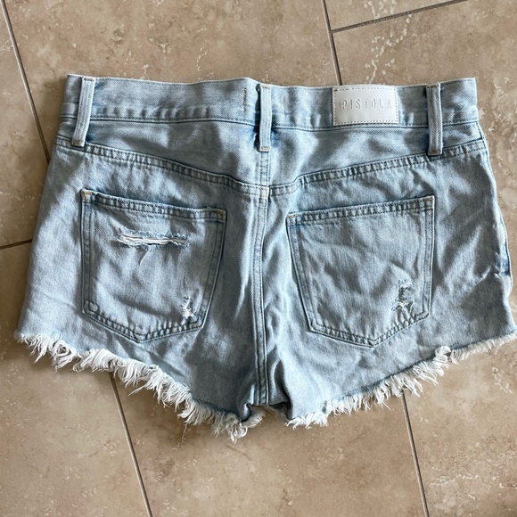 Pistola Sky Blue Women's Jean Shorts sz 27 - Picture 3 of 4